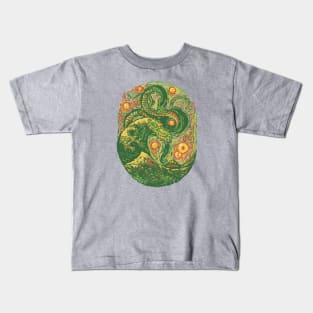 Chinese Dragon Post Impressionist by Tobe Fonseca Kids T-Shirt